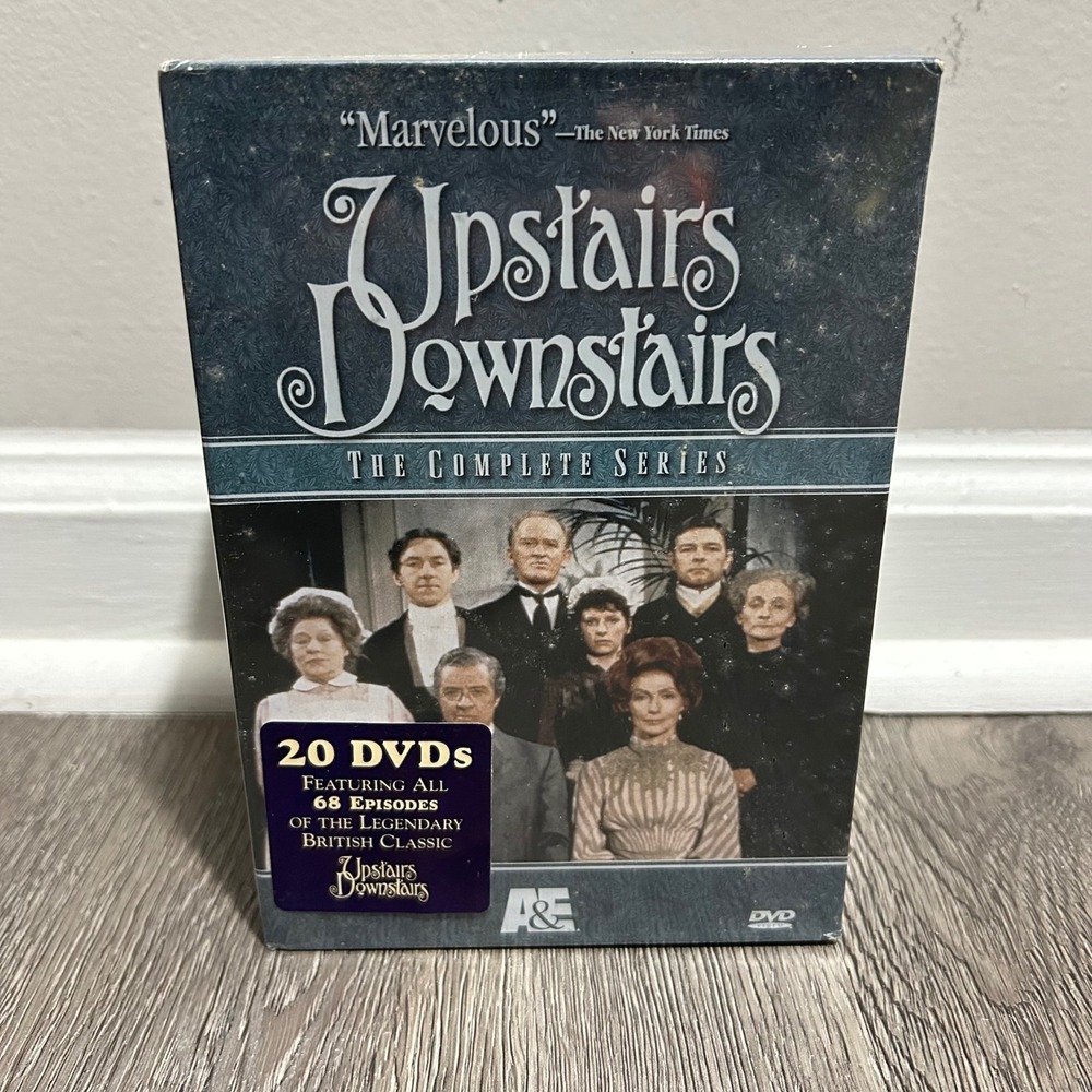 A&E Upstairs Downstairs The Complete Series 20 DVD Set Blue British Drama New